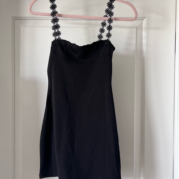 Commense Black Ruched Bodycon Mini Dress - Picture 4 of 4